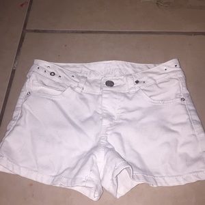 White shorts with silver jewels